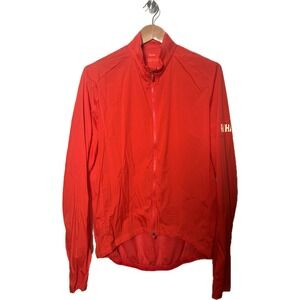Rapha Pro Team Lightweight Wind Biking Cycling Running Jacket Red Men's Sz XXL